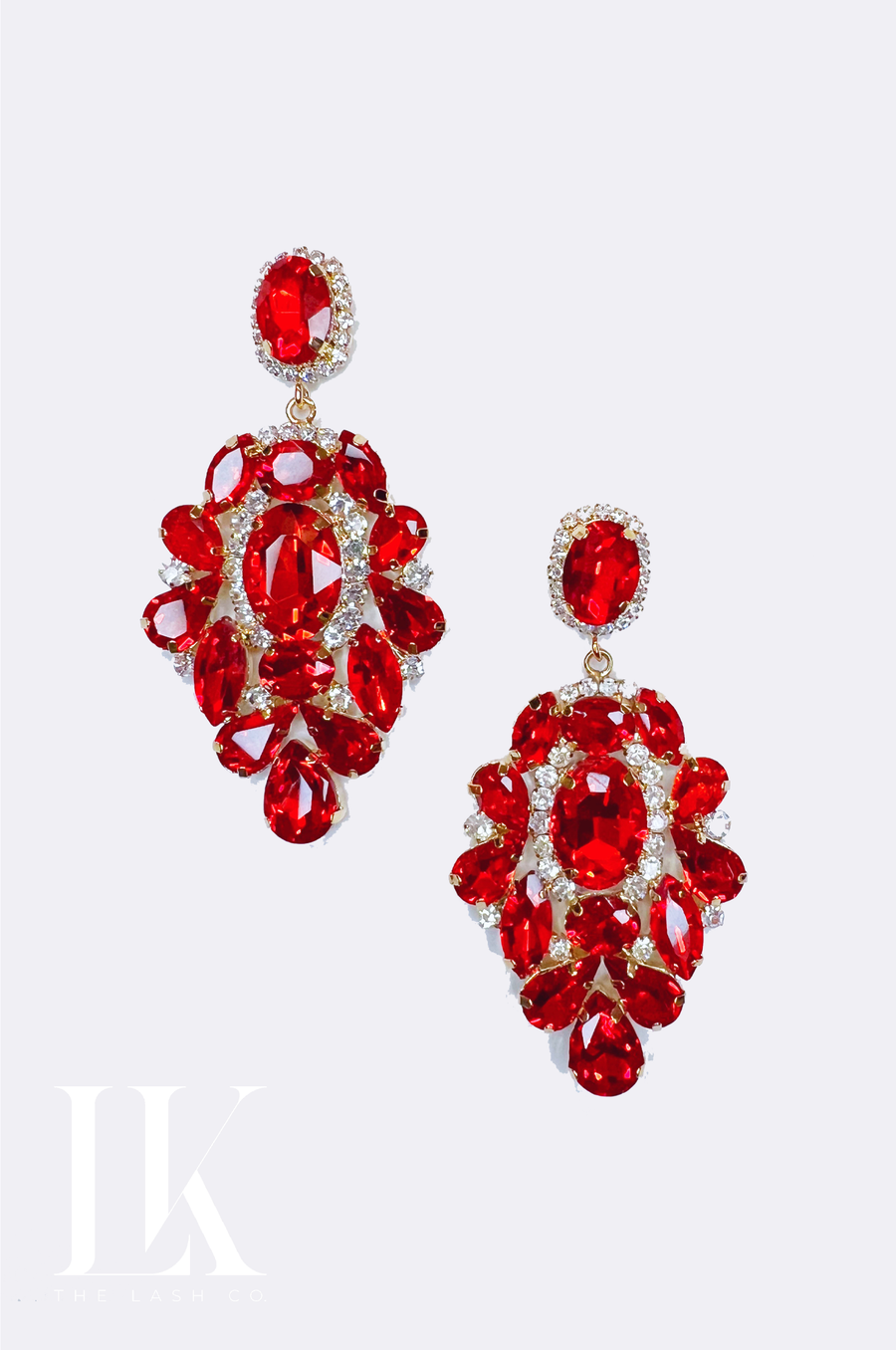 Ruby Glam Earrings