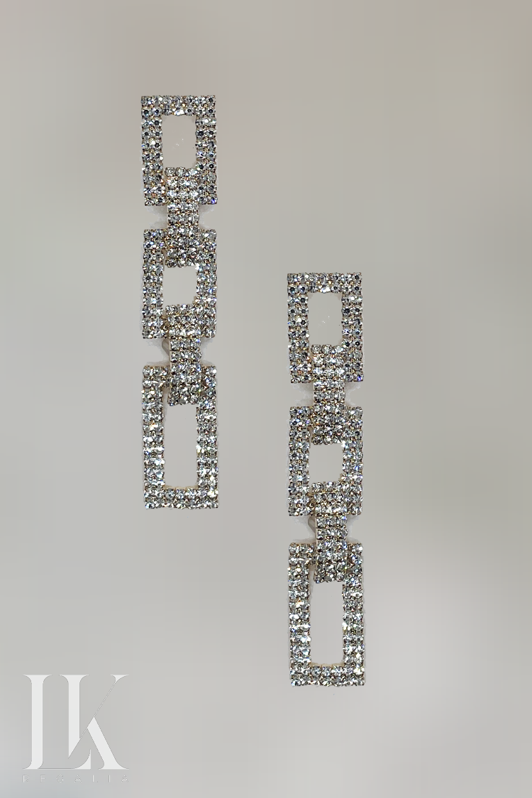 Chain Link Earrings (Gold)