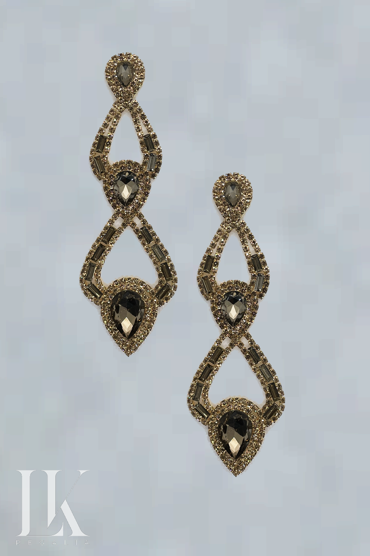 Crowned Earrings (Gold)